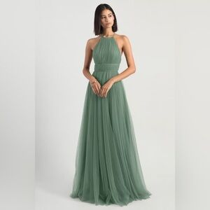 Jenny Yoo Bridesmaid Helena Dress Size 2 Eucalyptus